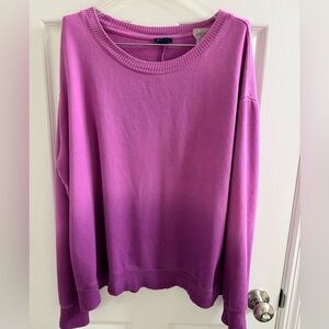 Splendid Purple Ombre Sweater Large L